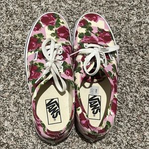 Rose checkered vans